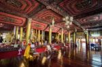 Into The Nantaram Temple Museum In Phayao, Thailand Stock Photo