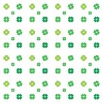 Seamless Pattern - 4 Leaves Clovers Stock Photo