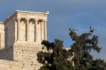 Temple Of Athena Nike Stock Photo