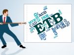 Etb Currency Means Foreign Exchange And Ethiopia Stock Photo