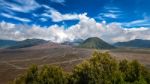 Mount Bromo Volcano (gunung Bromo)in Bromo Tengger Semeru National Park, East Java, Indonesia Stock Photo