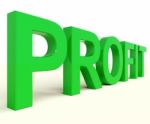 Profit Word Stock Photo