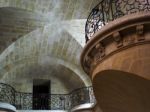 View Of The Balconies In The Church Of Notre Dame In Bordeaux Stock Photo