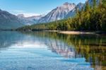 View Of Lake Mcdonald Stock Photo