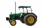 Green Tractor Stock Photo