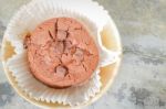 Homemade Fresh Chocolate Cookies With Chocolate Chips Stock Photo