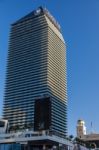 View At Sunrise Of The Cosmopolitan Hotel In Las Vegas Stock Photo