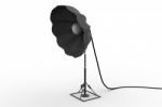 Studio Lighting Isolated On White Stock Photo