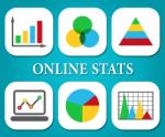 Online Stats Shows Business Graph And Analyse Stock Photo