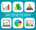 Mutual Funds Means Stock Market And Charts Stock Photo