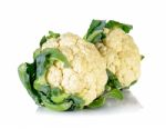 Cauliflower Isolated On The White Background Stock Photo