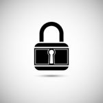 Lock Icon Stock Photo