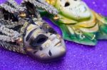 Typical Masks Of The Traditional Venice Carnival Stock Photo