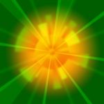 Green Beams Background Shows Shining And Rays
 Stock Photo