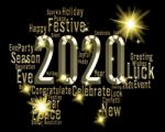 Two Thosand Twenty Year Indicates 2020 3d Illustration Stock Photo