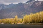 Lifestyle  Local Village Mountain Background  Along  The Border Stock Photo