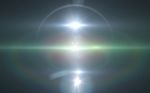 Lens Flare Or Star Flare In Black Background.modern Nature Flare Effect With Black Background For Overlay Design Stock Photo