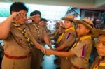 Student 9-10 Years Old, Teacher Award In Scouting, Scout Camp In Bangkok Thailand Stock Photo