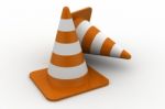 Road Cones Stock Photo