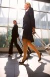 Women On Business Trip Stock Photo