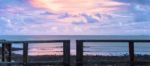 Woody Point Jetty At Sunset Stock Photo