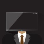 Person Head Tv Icon  Illustration Eps 10 Stock Photo