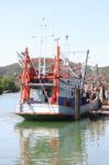 Fishing Boat Dock Side Local Port Stock Photo