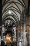 Detail View Of St Stephans Cathedral In Vienna Stock Photo