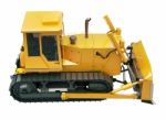 Heavy Crawler Bulldozer  Isolated Stock Photo