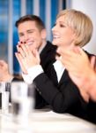 Business Associates Applauding Stock Photo