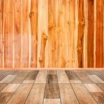 Wooden Interior Background Of Floor And Wall Stock Photo