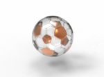 Transparent Gold Football Stock Photo