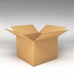 3d Cardboard Boxes Stock Photo