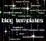 Blog Templates Represents Stencils Pattern And Website Stock Photo