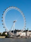 View Of The London Eye Stock Photo