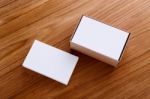 Business Card Blank Mockup Stock Photo