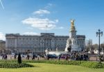 Victoria Memorial Outside Buckingham Palace Stock Photo