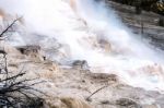 Mammoth Hot Springs Stock Photo