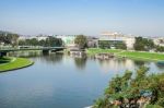 View From Wawel Castle Area In Krakow Stock Photo