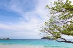 Sea And Beach Of Similan Island In Thailand Stock Photo