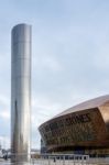 The Water Tower In Cardiff Stock Photo