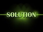 Solution Word Shows Resolve Resolution Solving And Solved Stock Photo