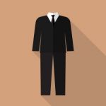 Professional Suit Flat Icon Stock Photo