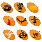 Elements Of Halloween Stock Photo