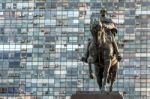 Statue Of General Artigas In Plaza Independencia, Montevideo, Ur Stock Photo