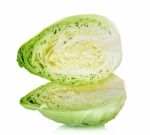 Cabbage Isolated On The White Background Stock Photo