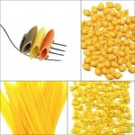 Various Type Of Italian Pasta Collage Stock Photo