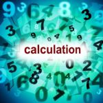 Calculation Mathematics Indicates One Two Three And Numeric Stock Photo