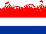 Flag Netherlands Shows Empty Space And Country Stock Photo