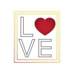  Love Heart Frame Illustration Stock Photo